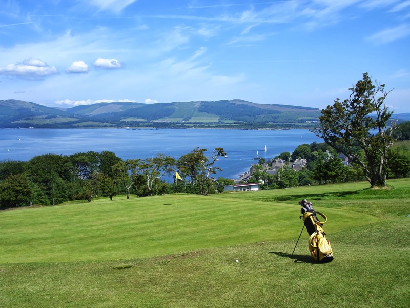 Golfing in Port Bannatyne